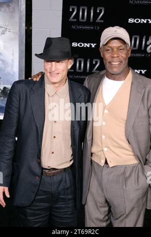 Woody Harrelson and Danny Glover at the Premiere of Columbia Pictures '2012'.  Arrivals held at the Regal Cinemas LA Live in Los Angeles, CA, November 3, 2009. Photo Credit: Joseph Martinez / Picturelux Stock Photo