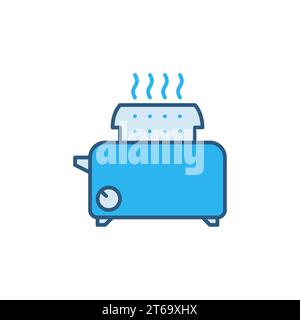 Vector Toaster concept colored icon or design element Stock Vector
