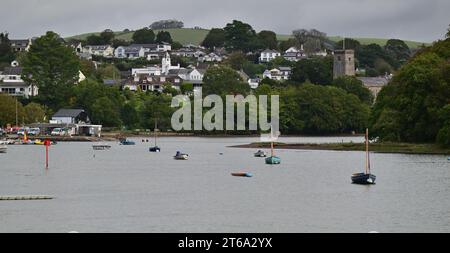 Stoke Gabriel, South Devon, seen from the river Dart. Stock Photo