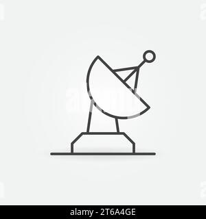 Radar satellite dish thin line icon Stock Vector Image & Art - Alamy
