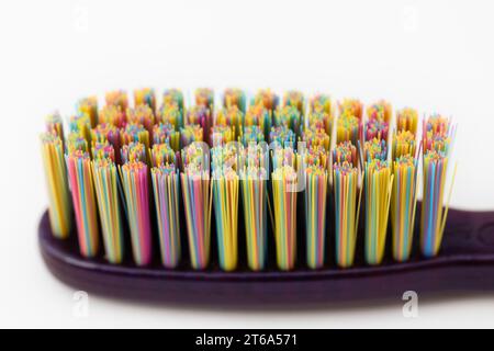 New colorful toothbrush isolated on a white background Stock Photo