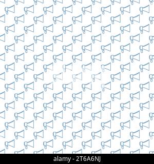 Loudspeaker vector simple seamless pattern or background Stock Vector