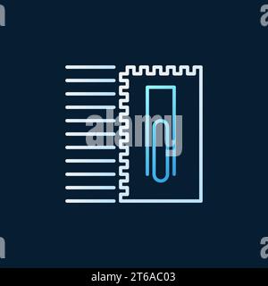 Notched Trowel vector concept colored linear icon on dark background Stock Vector