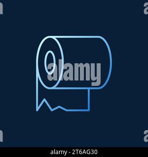 Toilet paper vector modern colorful concept icon or sign in outline style Stock Vector