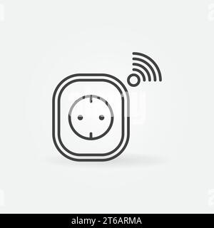 Line style design concept of smart house, network infrastructure of ...