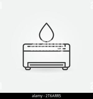 Printer Refill vector concept icon or symbol in thin line style Stock Vector
