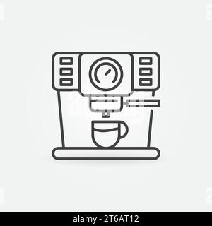 machine making line icon, outline symbol, vector illustration, concept ...