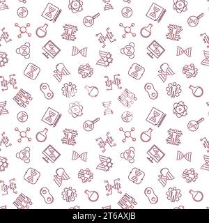 Human Cloning vector outline seamless pattern with blue background ...