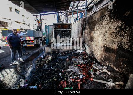 Tulkarm, Palestine. 08th Nov, 2023. A Palestinian looks at the damages after an Israeli military raid in Tulakrem refugee camp in the West Bank. (Photo by Nasser Ishtayeh/SOPA Images/Sipa USA) Credit: Sipa USA/Alamy Live News Stock Photo