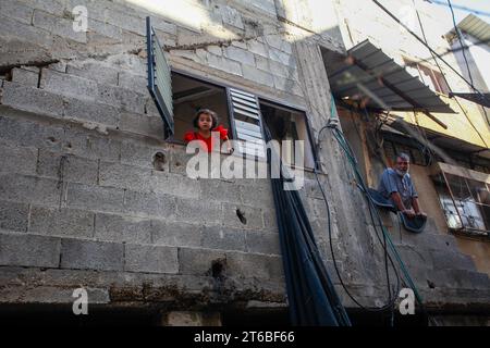 Tulkarm, Palestine. 08th Nov, 2023. Palestinians inspect the damages after an Israeli military raid in Tulakrem refugee camp in the West Bank. (Photo by Nasser Ishtayeh/SOPA Images/Sipa USA) Credit: Sipa USA/Alamy Live News Stock Photo