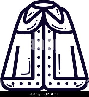 Isolated coat icon Royalty clothes Vector Stock Vector Image & Art - Alamy