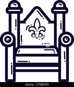 Throne Simple vector icon Stock Vector Image & Art - Alamy