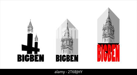Logo design vector, London city icon symbol Stock Vector