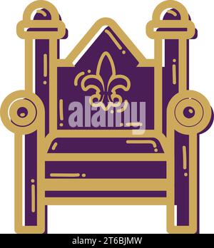 Throne Simple vector icon. Illustration symbol design template for web ...