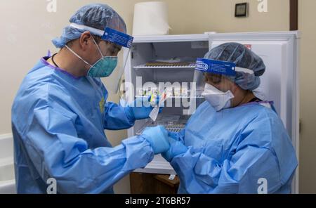 USNS Mercy Medical Support at Skilled Nursing Facility Orange County (49827352357) Stock Photo