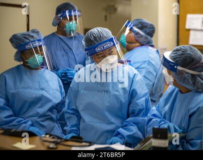 USNS Mercy Medical Support at Skilled Nursing Facility Orange County (49827037011) Stock Photo