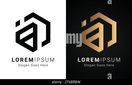 Luxury Initial JB or BJ Monogram Text Letter Logo Design Stock Vector