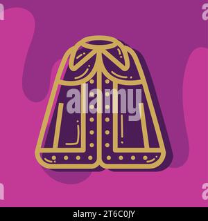Isolated coat icon Royalty clothes Vector Stock Vector Image & Art - Alamy