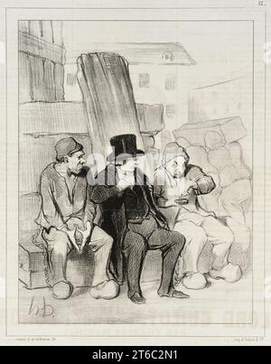 Ainsi donc, mon ami &#xe0; vingt-deux ans vous aviez d&#xe9;j&#xe0; tu&#xe9; trois hommes..., 1844. 'Ainsi donc , mon ami , &#xe0; vingt deux ans vous aviez d&#xe9;j&#xe0; tu&#xe9; trois hommes...quelle puissante organisation, et combien la societ&#xe9; est coupable de ne l'avoir pas mieux dirig&#xe9;e!. Ah! voui, monsieur, la gendarmerie &#xe0; eu bien des torts &#xe0; mon &#xe9;gard sans elle je ne serais pas ici!'. First man: So, my friend, at twenty-two years old you had already killed three men...what a powerful nature, and how guilty society is of not having managed it better!. Second ma Stock Photo