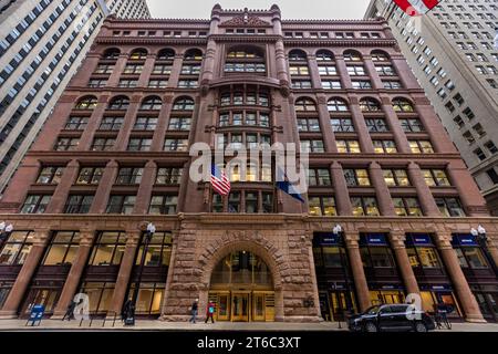 The Rookie Building Rookery Building from 1888 in Downtown Chicago, Illinois, United States ...