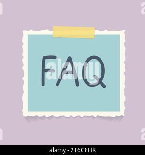 FAQ (Frequently Asked Questions) concept- vector illustration Stock Vector