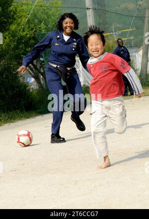 COMREL, Kodomono-ie Children's Home, U.S. Navy, USS Blue Ridge (LCC 19 ...