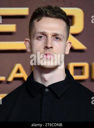 London, UK. George Somner at the world premiere of The Hunger Games ...