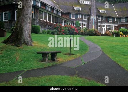 Lake Quinault Lodge, Olympic National Forest, Washington Stock Photo