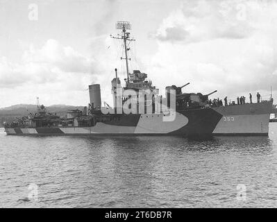 USS Dale (DD-353) in October 1944 Stock Photo