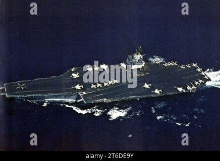 USS Enterprise (CVAN-65) underway c1966 Stock Photo