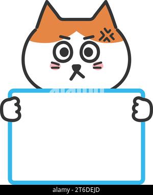 Irritated cat Stock Vector Images - Alamy