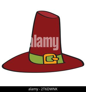 A hat in cartoon illustration and colors. Stock Photo