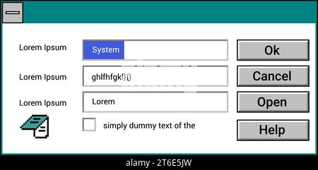 Interface of windows screen with files vector Stock Vector