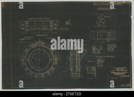 USS Henley (DD-39)- Main Turbine Spindle Gland Details Stock Photo