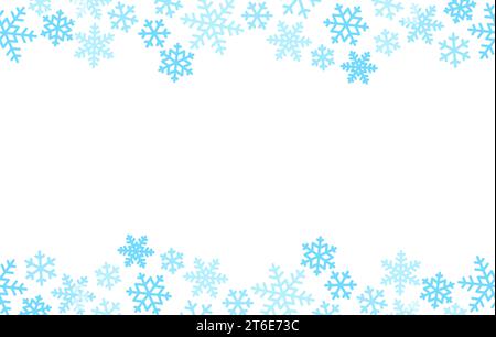 snowflakes seamless background copy space vector illustration Stock Vector