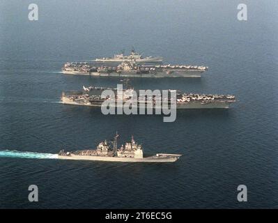 The USS John F. Kennedy (CV 67), an aircraft carrier, conducted a ...