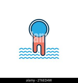 Waste Water vector concept colored icon or design element Stock Vector
