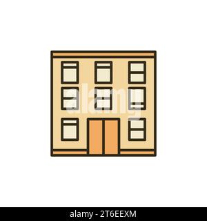 Multi-Storey Building vector concept colored icon or symbol Stock Vector