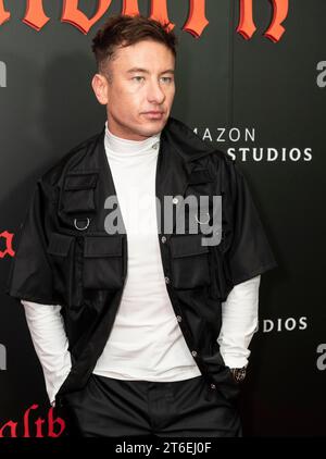 New York, New York, USA. 9th Nov, 2023. Barry Keoghan attends Saltburn by Amazon Studios special screening in Metrograph in New York on November 9, 2023 (Credit Image: © Lev Radin/ZUMA Press Wire) EDITORIAL USAGE ONLY! Not for Commercial USAGE! Stock Photo