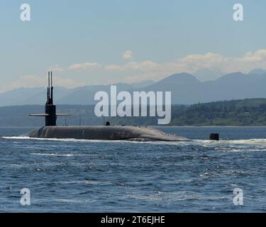 USS Maine returns to Naval Base Kitsap - Bangor 150617 Stock Photo - Alamy