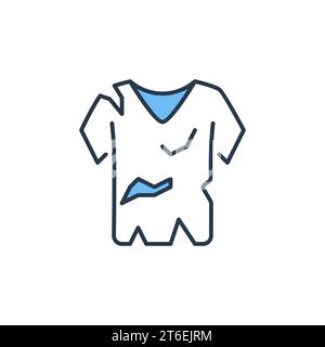 Old t-shirt modern icon - Clothes Recycling vector concept creative sign Stock Vector