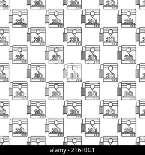 Industrial 3d printer pattern seamless background texture repeat ...