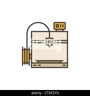 Additive Manufacturing icon. Colored simple elements from industry 4.0 ...