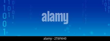 Minimalist image featuring a bright, vibrant blue color as a backdrop. White, numeric digits are scattered across the canvas. Stock Photo