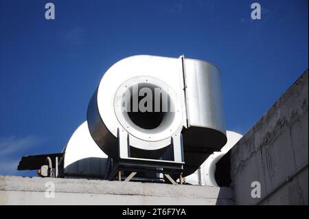 Industrial air conditioning and ventilation systems. Stock Photo