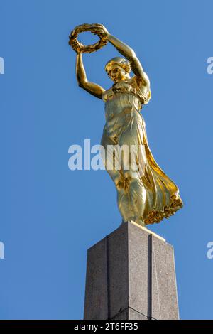 Gelle Frau, Gelle Fra war memorial of granite obelisk with gilded ...