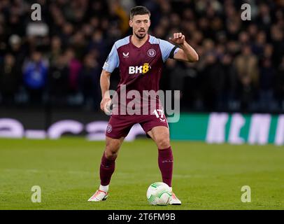 Birmingham, UK. 9th Nov, 2023. Clement Lenglet of Aston Villa during the UEFA Europa Conference League match at Villa Park, Birmingham. Picture credit should read: Andrew Yates/Sportimage Credit: Sportimage Ltd/Alamy Live News Stock Photo