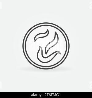 Petri Dish with Helminths outline vector concept icon or sign Stock Vector