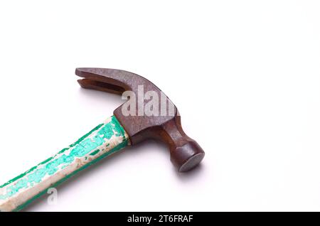 Claw hammer on white background Stock Photo