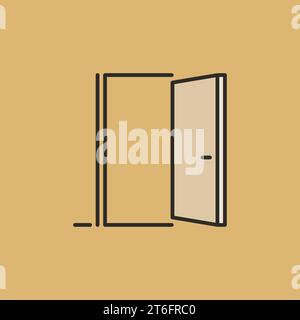 Entrance Door vector concept colored icon or sign Stock Vector